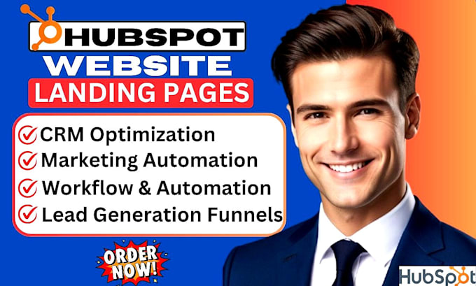 Gig Preview - Build hubspot website landing pages and automation for lead generation