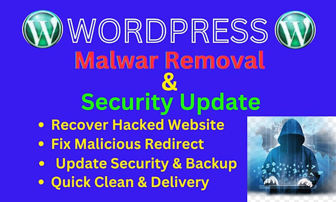 Bestseller - recover hacked wordpress site, remove malware, wordpress malware removal