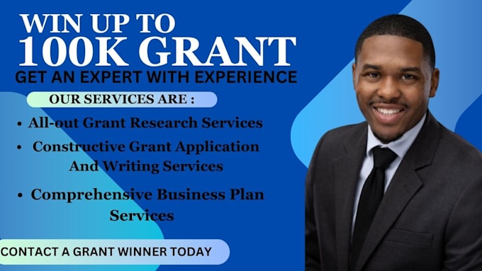 Gig Preview - Apply for grant,research grant,grant proposal, business plan,non profit