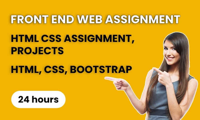 Bestseller - do your HTML CSS js bootstrap frontend assignments in just 24 hours