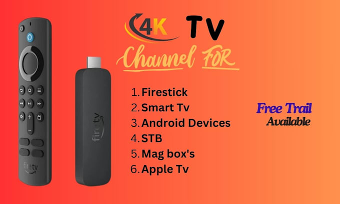 Gig Preview - Tv channel for firestick, apple tv, smart tv, android devices, mag box