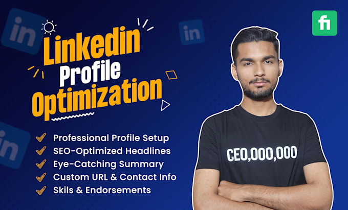 Gig Preview - Do linkedin profile optimization and create content