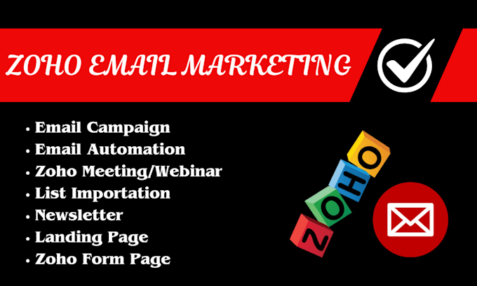 Gig Preview - Setup zoho email campaign, zoho email marketing, zoho crm and automation