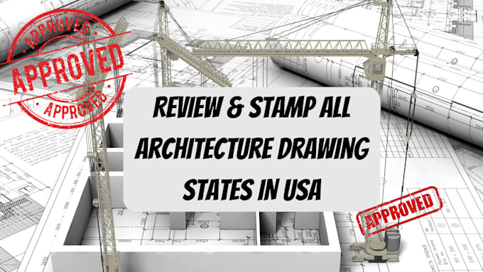 Gig Preview - Review, sign and stamp architecture drawing in USA for city permit