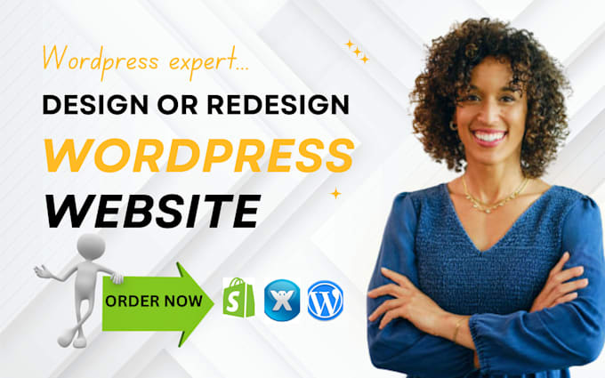 Gig Preview - Build, revamp, create wordpress website design, redesign website development