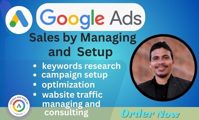 Gig Preview - Increase your sales by managing google ads and PPC campaigns