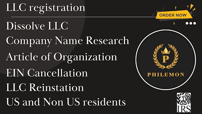 Gig Preview - Do llc registration, ein, itin, dissolve US llc or cancel corporation, close ein