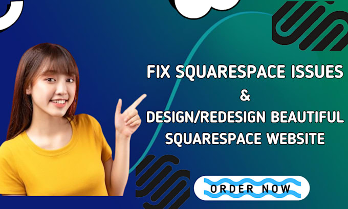 Gig Preview - Fix squarespace issues add custom html, css design beautiful squarespace website