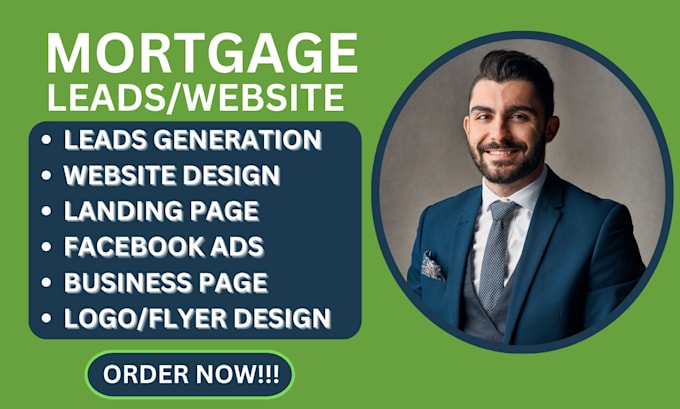 Gig Preview - Generate mortgage leads mortgage website mortgage broker leads mortgage ads