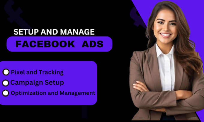 Gig Preview - Setup and manage facebook ads meta fb ad campaign marketing campaign