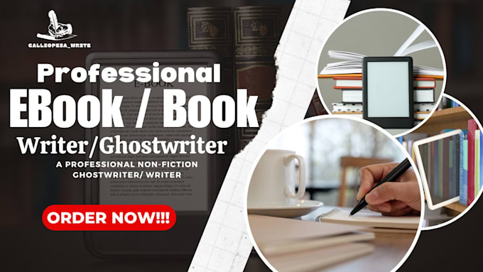 Gig Preview - Be ebook writer ebook ghostwriter nonfiction writer ebook writing bookghostwrite