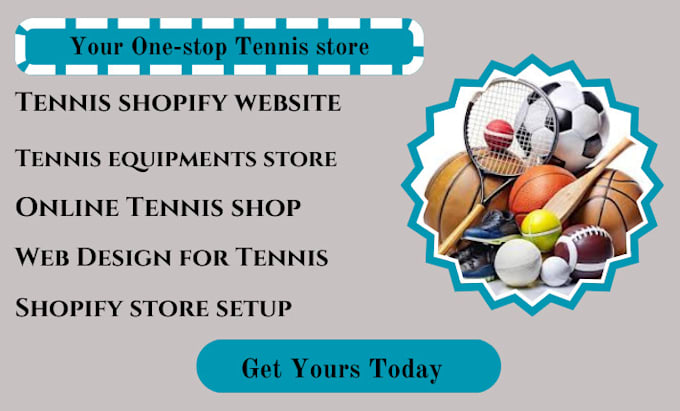 Gig Preview - Create a fully automated shopify store for tennis equipments