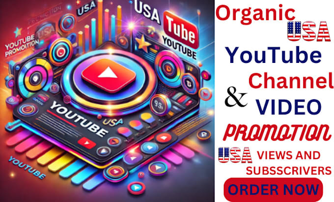 Gig Preview - Usa youtube video promotion USA video channel promotion to USA active audience