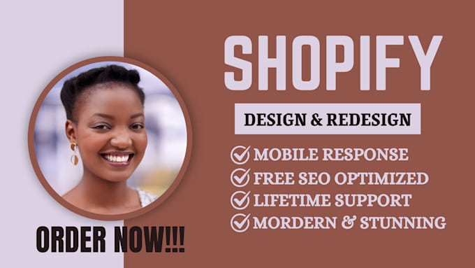 Gig Preview - Build shopify dropshipping store, design shopify website