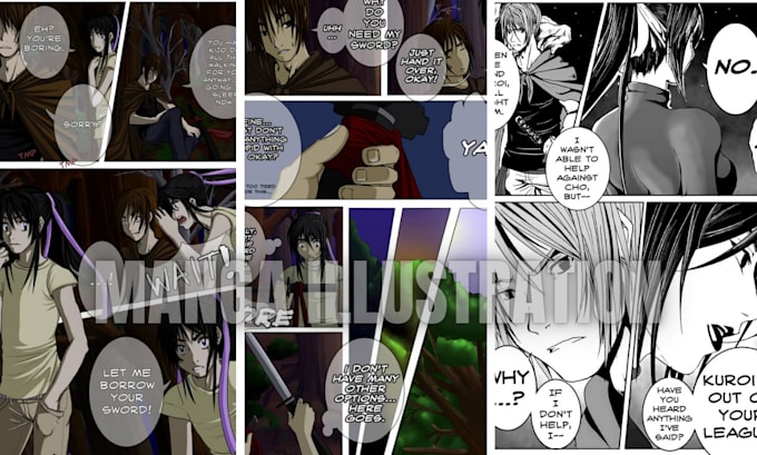 Gig Preview - Draw nsfw anime manga comic page comic manga storyboard illustration manga art