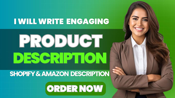 Gig Preview - Write amazon listing optimization, shopify description, fba product descriptions