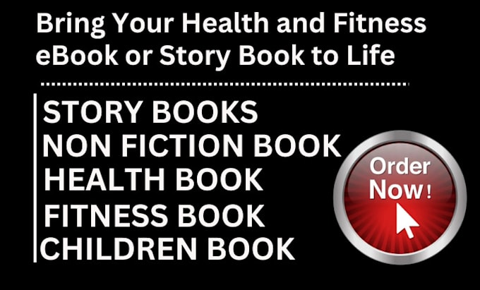 Gig Preview - Ebook ghostwrite story book health and fitness nonfiction book ebook ghostwriter