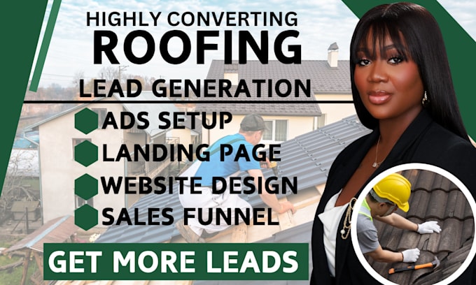 Gig Preview - Roofing leads construction website roofing website roofing leads