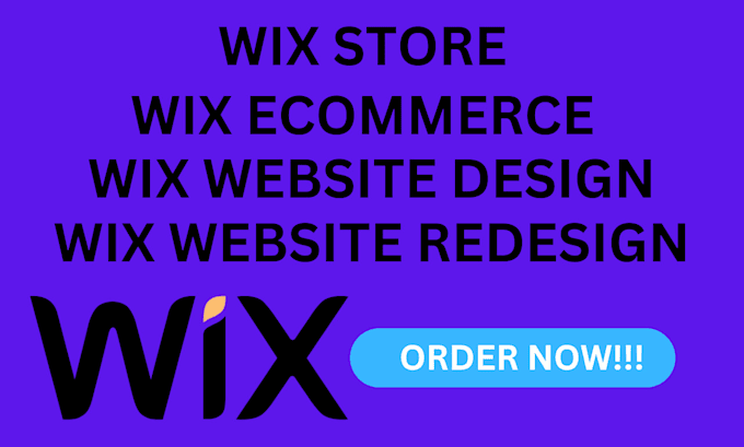 Gig Preview - Do wix website design wix website redesign wix ecommerce wix store at wix studio