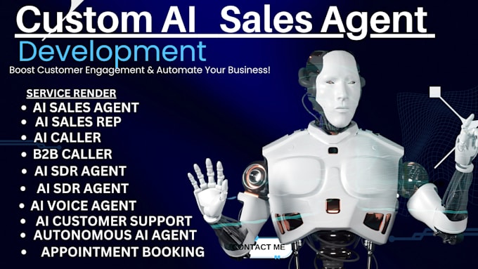 Gig Preview - Do ai sales agent, ai cold calling agent, conversational ai chat calling bot