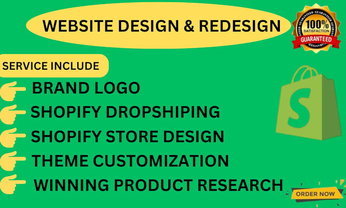 Gig Preview - Design shopify dropshipping, shop review, product research, 3d shopify we