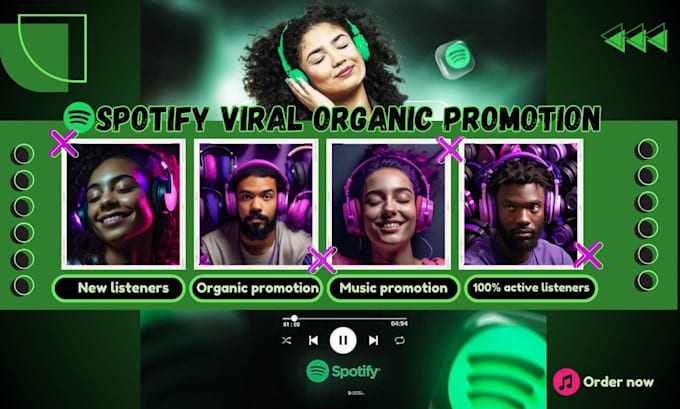 Gig Preview - Do viral organic spotify promotion, organic promotion, music