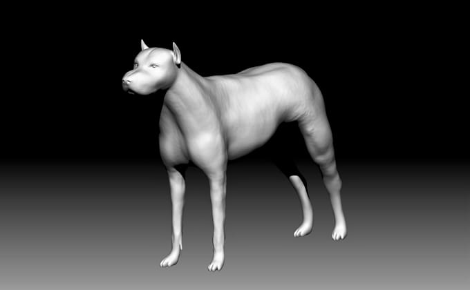 Gig Preview - Sculpt 3d puppy dog model, pet animal 3d model zbrush for 3d printing