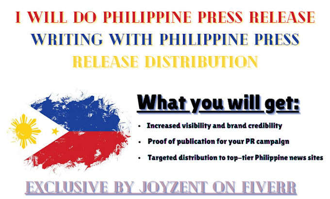 Gig Preview - Do philippine press release writing with philippine press release distribution