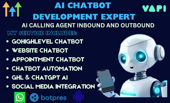 Gig Preview - Vapi ai gohighlevel ai appoinment booking bot inbound outbound ai calling agent