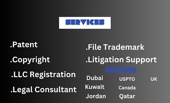 Gig Preview - Do dubai trademark filing and llc registration, patent research, kuwait