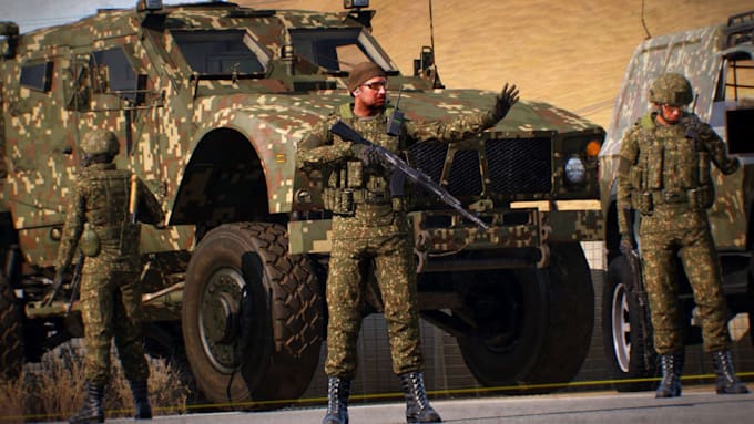 Gig Preview - Create a custom arma 3 server and design an arma 3 skin for you