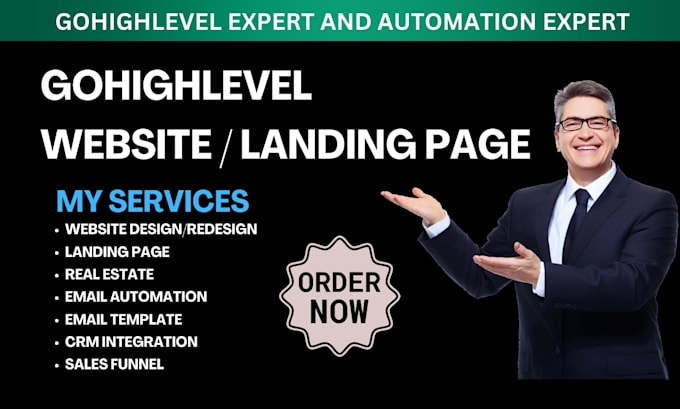 Gig Preview - Design gohighlevel website ghl landing page ghl real estate idx integration