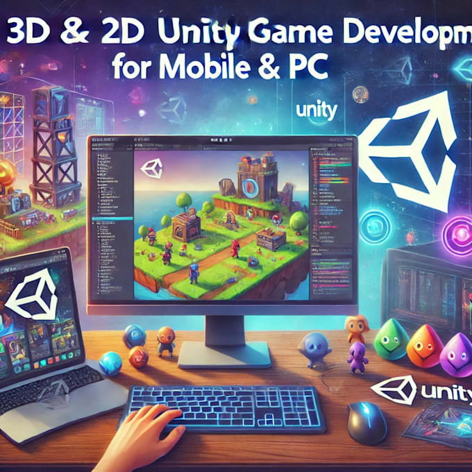 Gig Preview - 3d 2d unity game development, 2d mobile game development, unity game developer