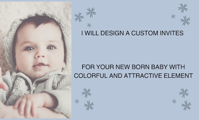 Bestseller - design an attractive invites for your newborn baby