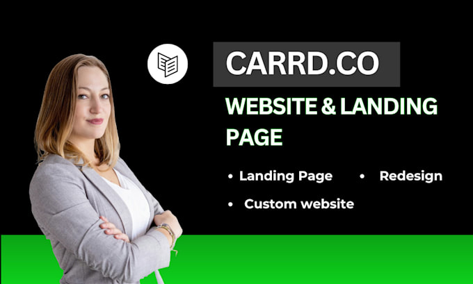 Gig Preview - Create carrd landing page, carrd website, redesign carrd website