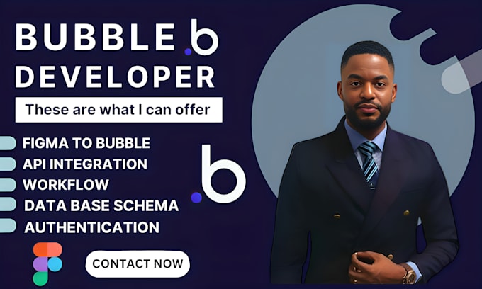 Gig Preview - Build custom bubble io app website, bubble mvp, figma to bubble saas marketplace