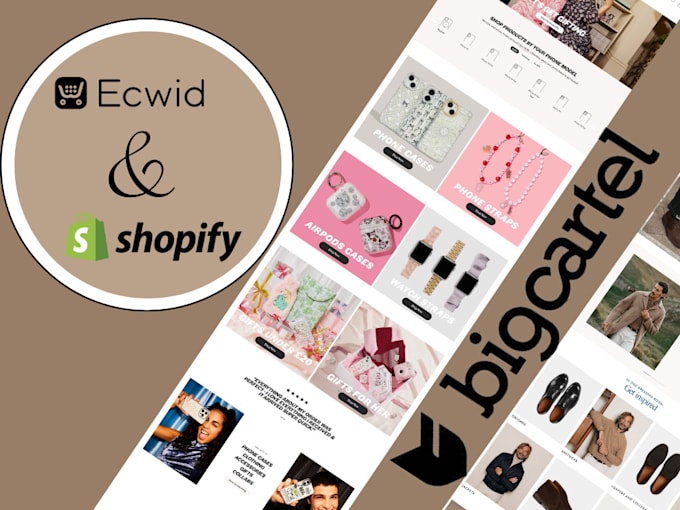 Gig Preview - Design ecwid website store redesign ecwid big cartel website ecwid store seo