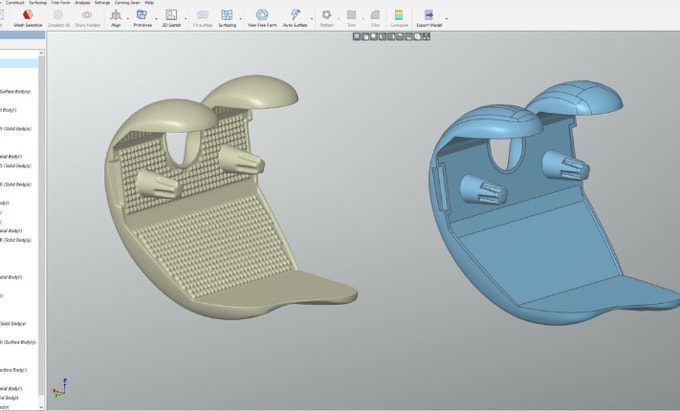 Gig Preview - Do 3d cad model, 3d scan model reverse engineering and solidworks