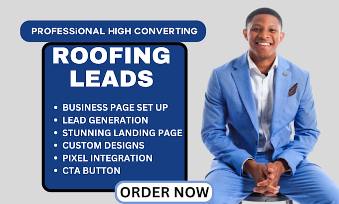 Gig Preview - Generate roofing leads solar leads business leads roofing website roofing