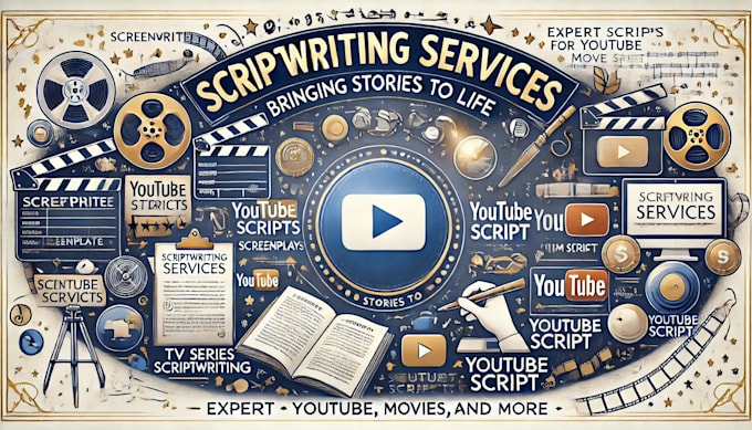 Gig Preview - Be your professional script writer for youtube, screenplays and movie scripts