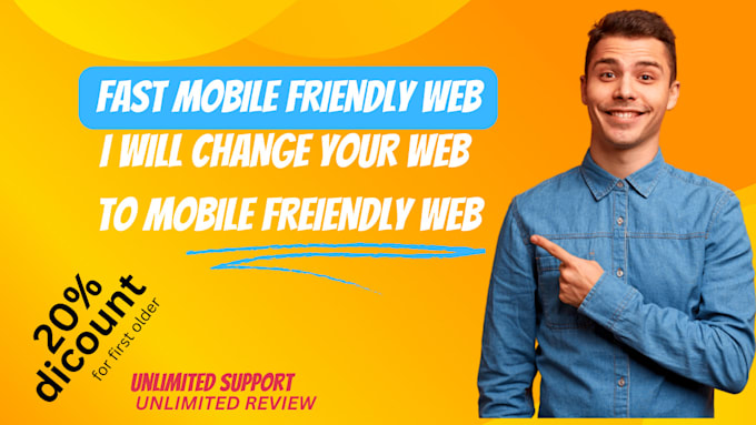 Gig Preview - Convert your web to a mobile friendly responsive design