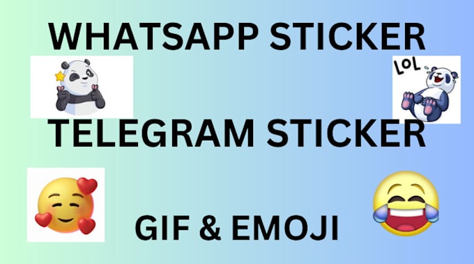 Gig Preview - Do animated whatsapp sticker, telegram sticker, emoji, animated gif