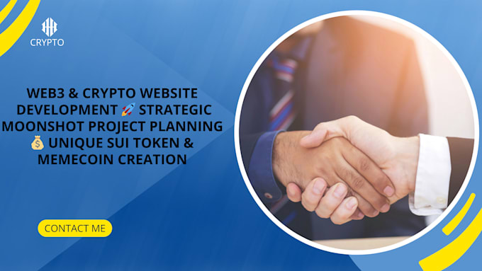 Gig Preview - Create web3 crypto website moonshot sui token sui memecoin telegram promotion