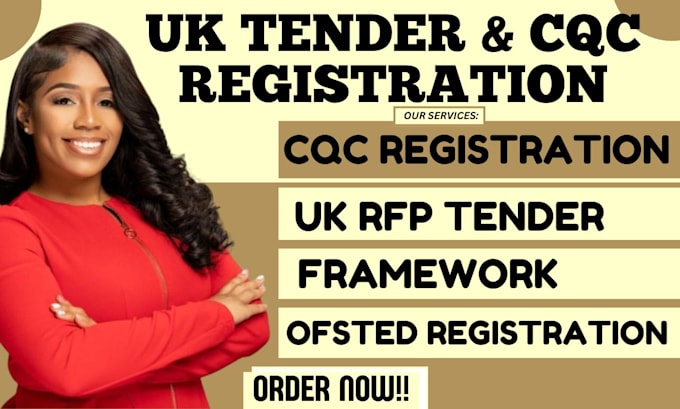 Gig Preview - Do policy and procedure, cqc or ofsted registration, framework, bid rfp, uk rfq