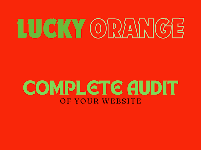 Gig Preview - Do a complete analysis of your website using lucky orange