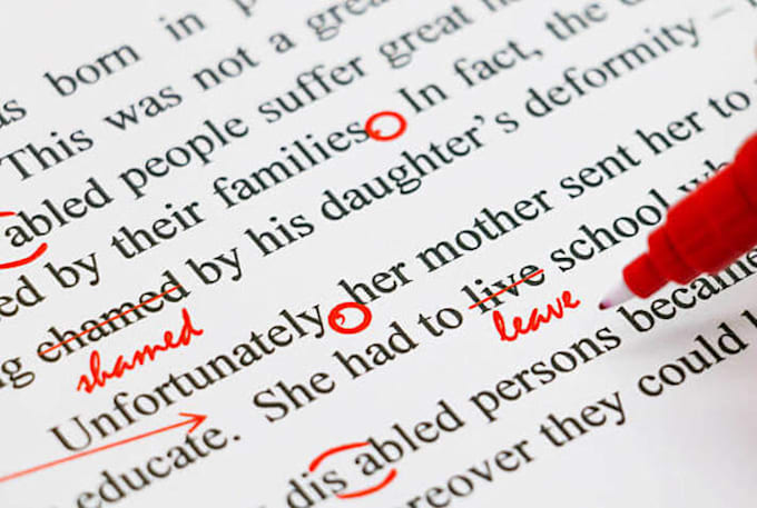 Gig Preview - Proofread your work or article