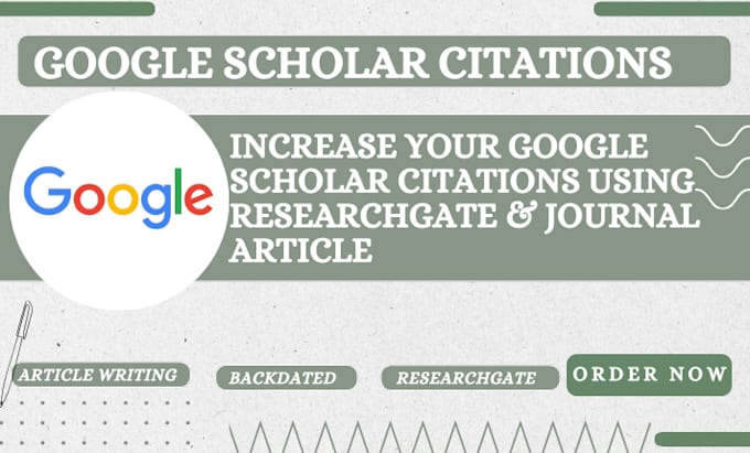 Gig Preview - Do backdated citations, google scholar citations with peer review journals