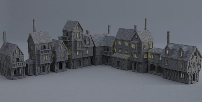 Gig Preview - Be your sculptor terrain miniature, board game, gcode, toy figure castle, ttrpg