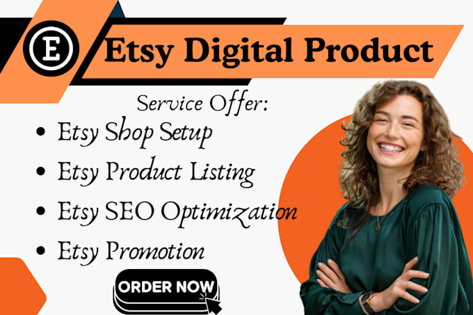 Gig Preview - Do etsy product listing etsy shop setup etsy seo etsy digital product etsy sales