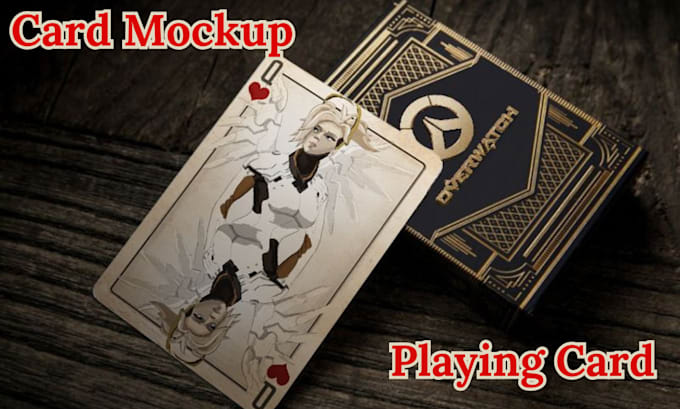 Bestseller - design custom playing cards, card games, card box mockup, and card illustration